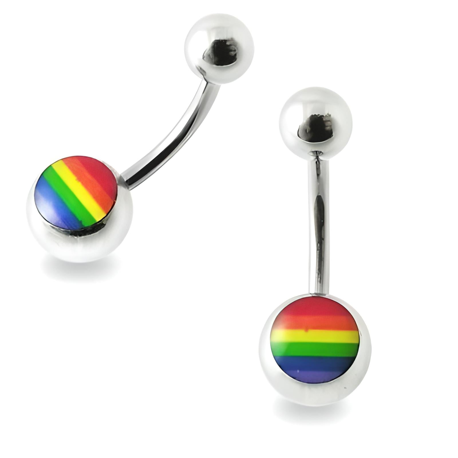 Gay pride sale belly button rings