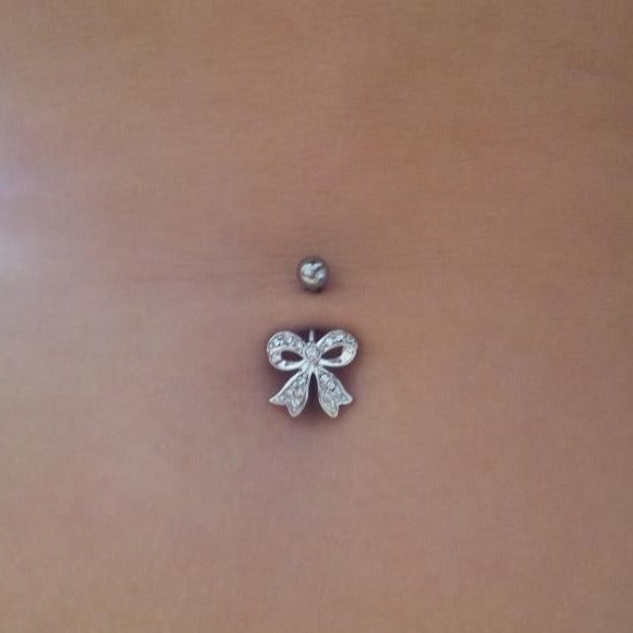 Bow sale belly ring