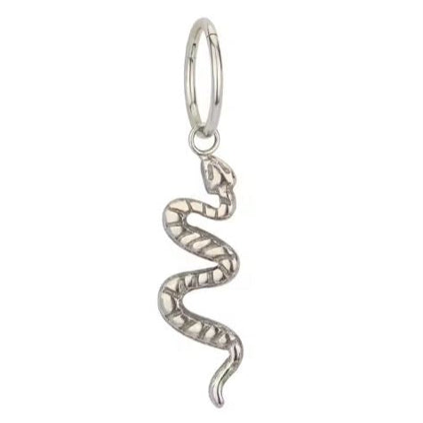 G23 Titanium Snake Dangle Charm