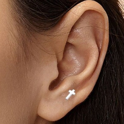 Cross hot sale tragus earring