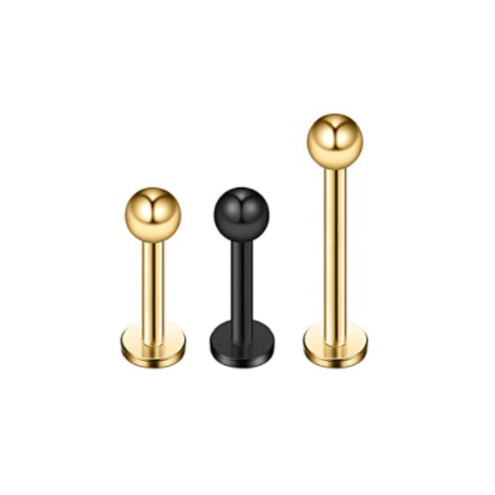 Ion Plated Steel Ball Tragus Labret