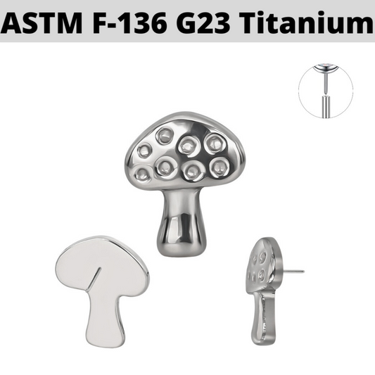 G23 Titanium Threadless Push In Mushroom Top