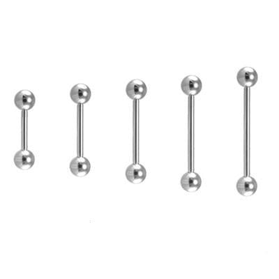 18G Steel Ball Barbell