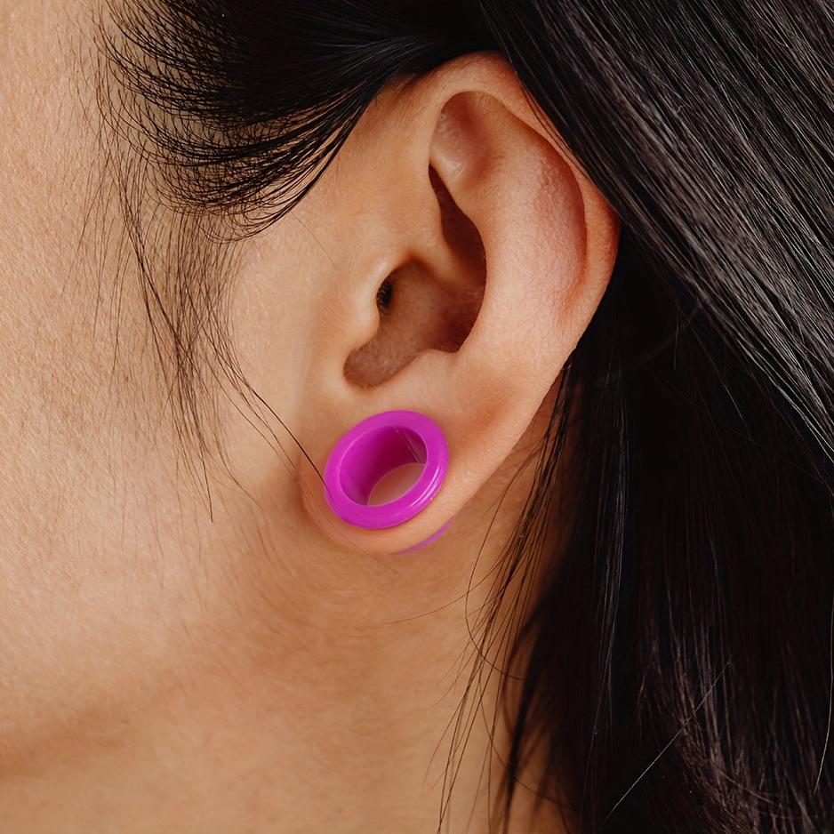 Giant Oval Flexible Silicone Ear Tunnel 9/16" to 1"