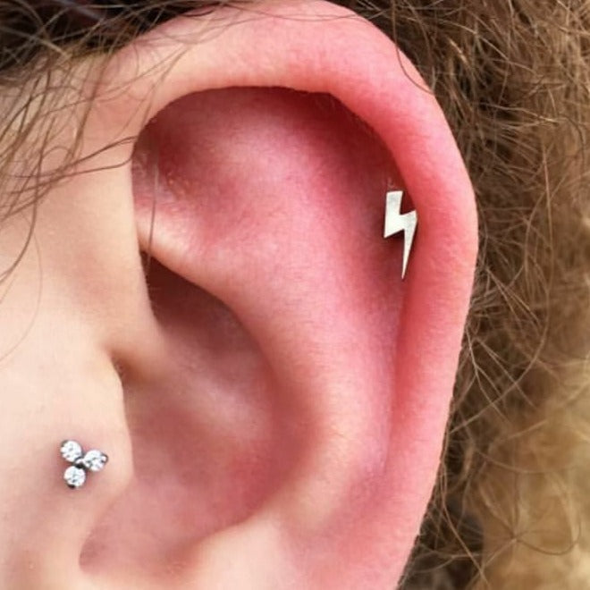 Lightning bolt hot sale tragus earring