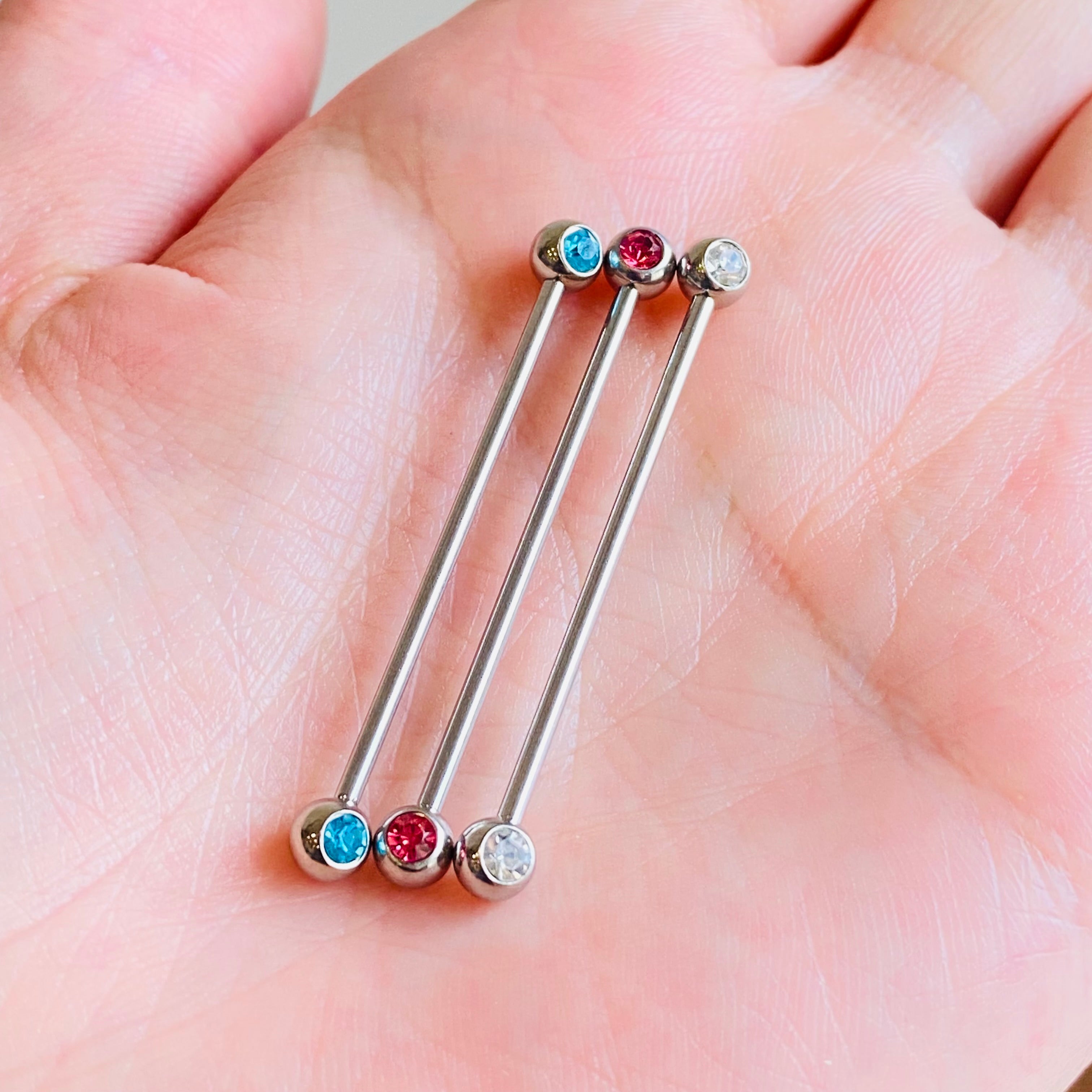 Clear industrial clearance bar piercing