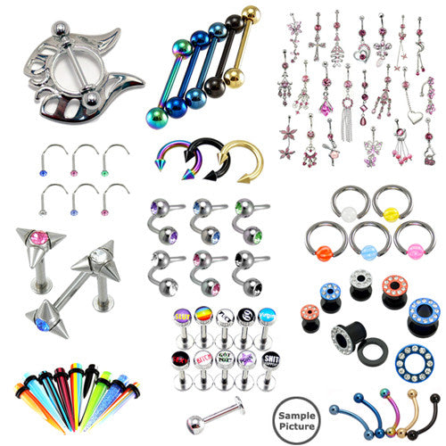 Top Mix Body Jewelry Assortment 50pc pkg APM